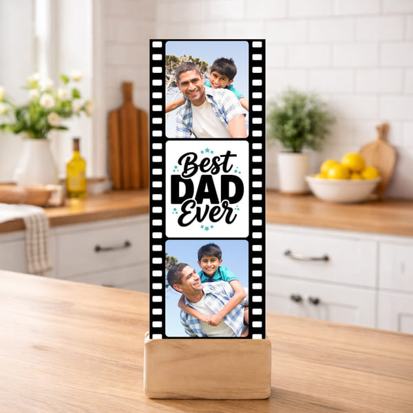 Father's Day Personalized Photo Wooden Stand