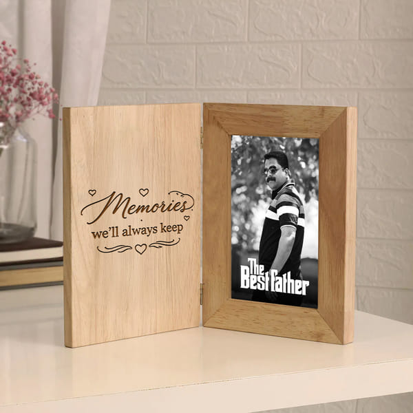 Father's Day Personalized Wooden Photo Frame