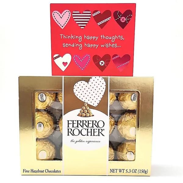 Ferrero Rocher 12 Pc with Greeting Card