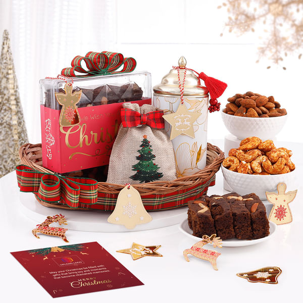 Festive Fusion Christmas Goodies Basket