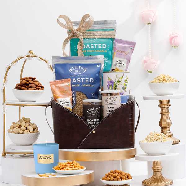 Festive Glow Diwali Gift Basket Hamper
