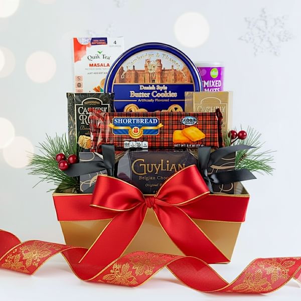 Festive Indulgence Christmas Gift Basket