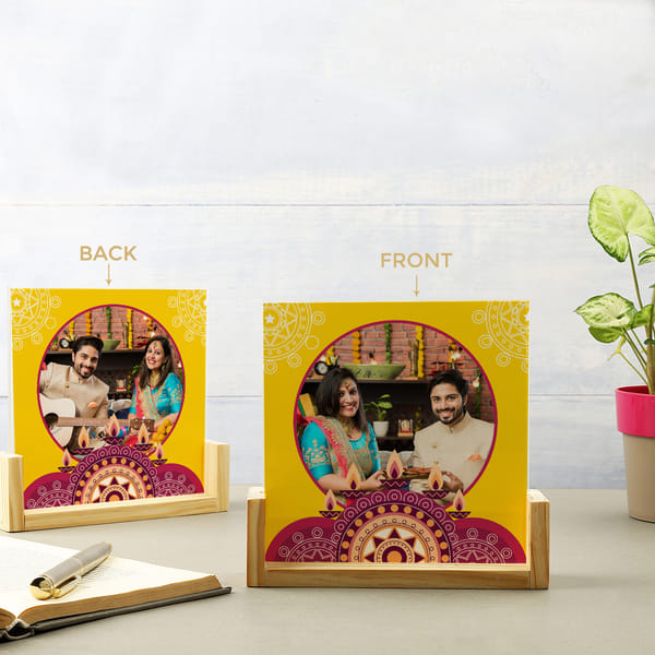 Festive Personalized Sandwich Photo Frame