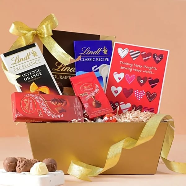 Finest Chocolates Valentines Day Gift Basket
