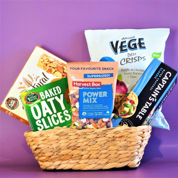 Fit And Fine Healthy Snacks Gift Basket
