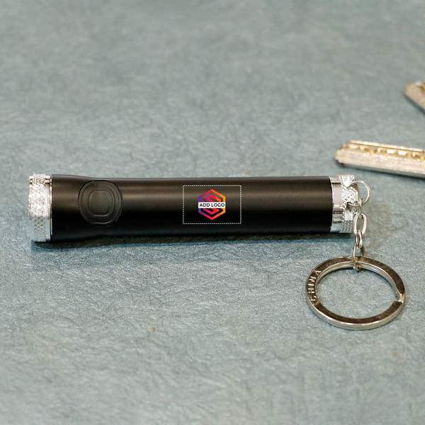 Flash Light Key Chain - Customized With Logo