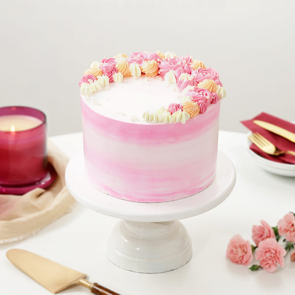 Floral Blush Cake