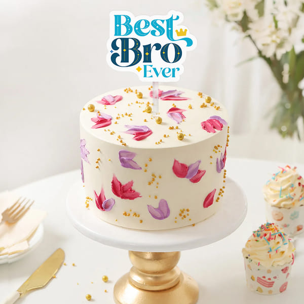 Floral Cake For Brother