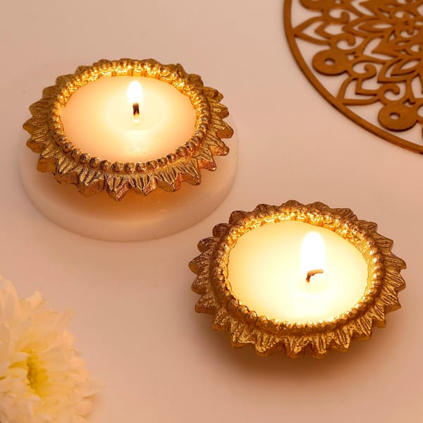 Floral Candles - Set of 2