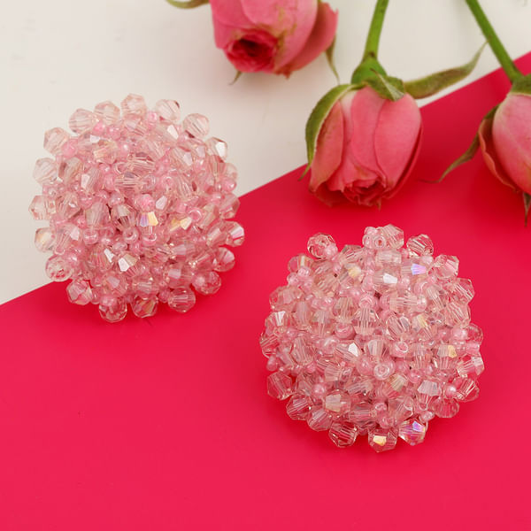 Floral Pink Studs
