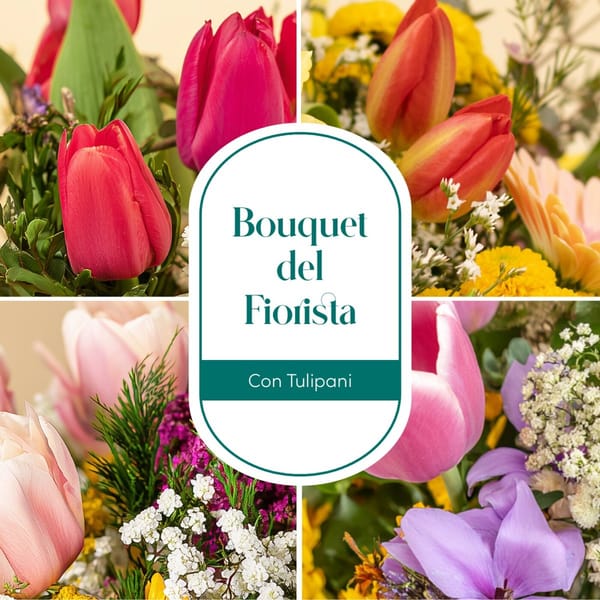 Florist bouquet with tulips