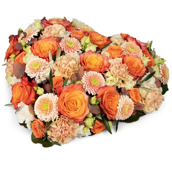 Flower arrangement From the Bottom of the Heart for the ceme
