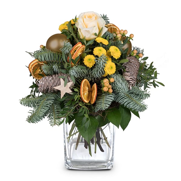 Flower bouquet 'Golden Winter Joy'