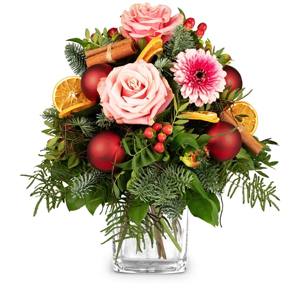 Flower bouquet 'Merry Christmas'
