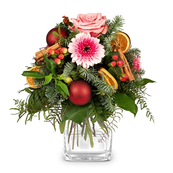 Flower bouquet Merry Christmas