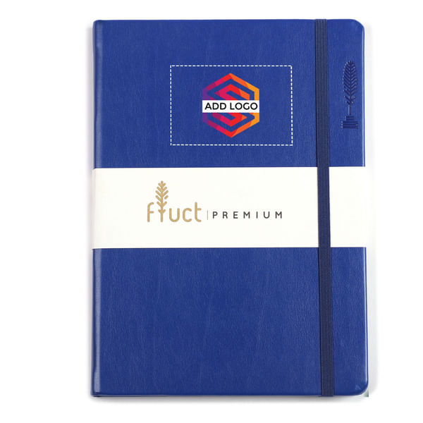 Fluct A5 Blue Premium Diary - Customized with Logo