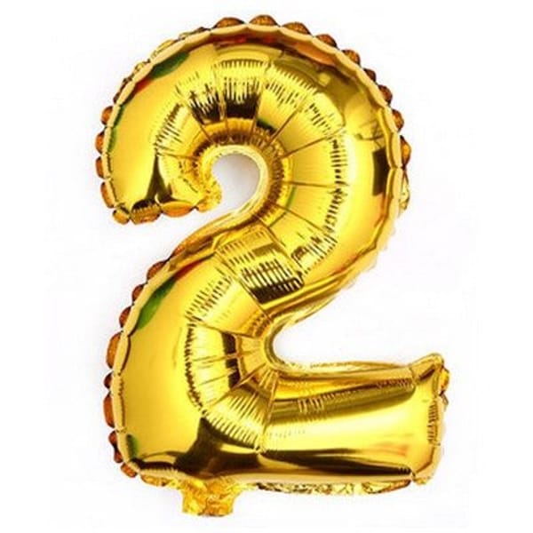 Foil Balloon - Number - Gold