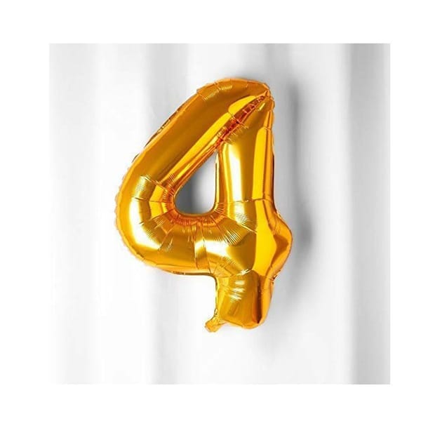 Foil Balloon - Number - Gold