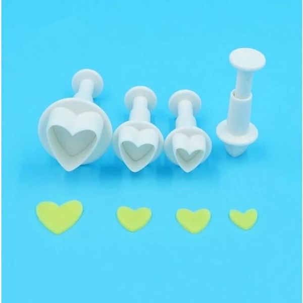 Fondant Plunger Cutter Set - Heart