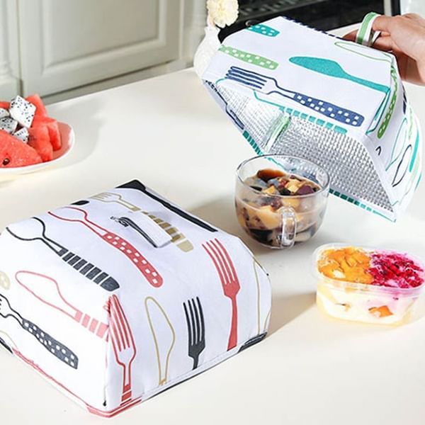 Food Cover Lid - Insulated - Assorted - Set Of 2