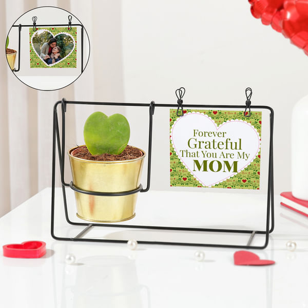 Forever Grateful Personalized Swing Planter For Mom