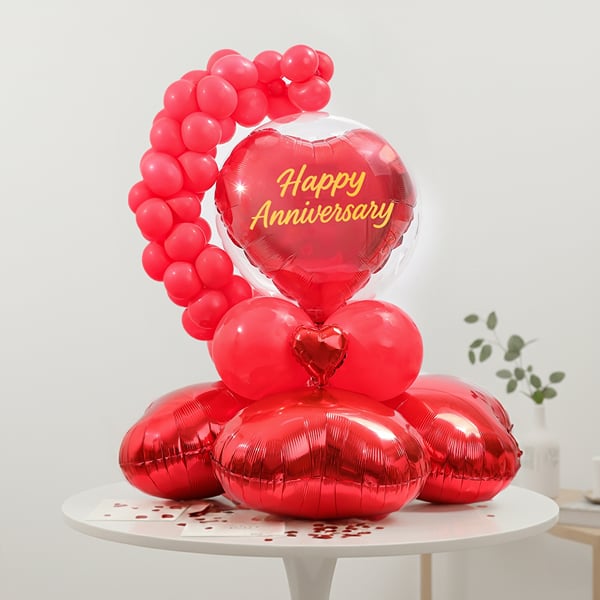 Forever Love Anniversary Balloon Bouquet Set