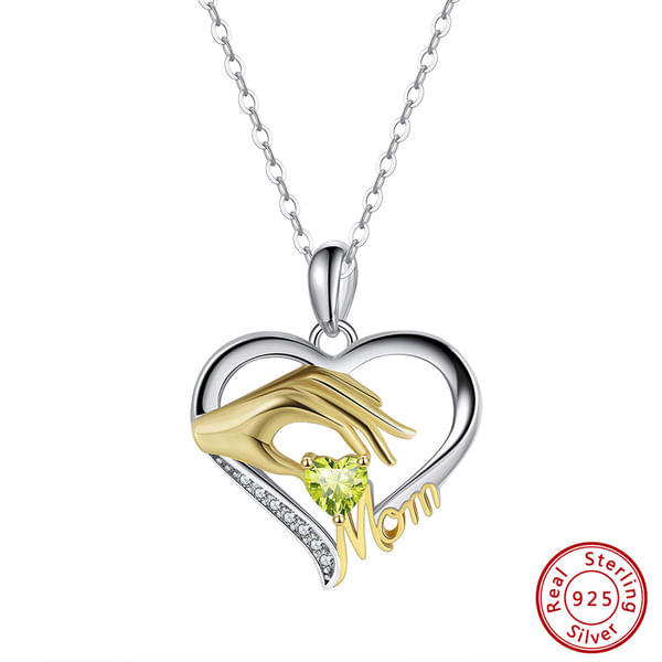 Forever Mom Green Turquoise Pendant
