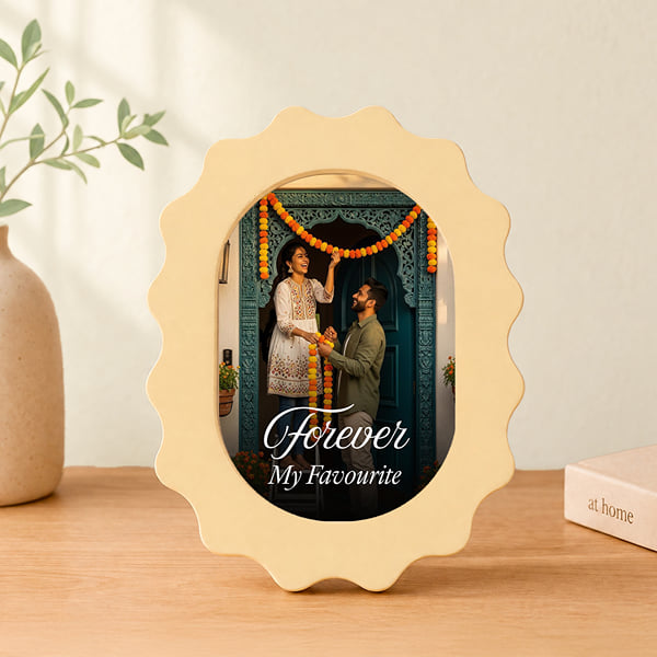 Forever My Favourite Personalized Scalloped Frame