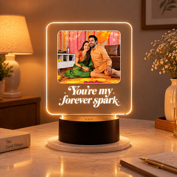 Forever Spark Personalized LED Lamp