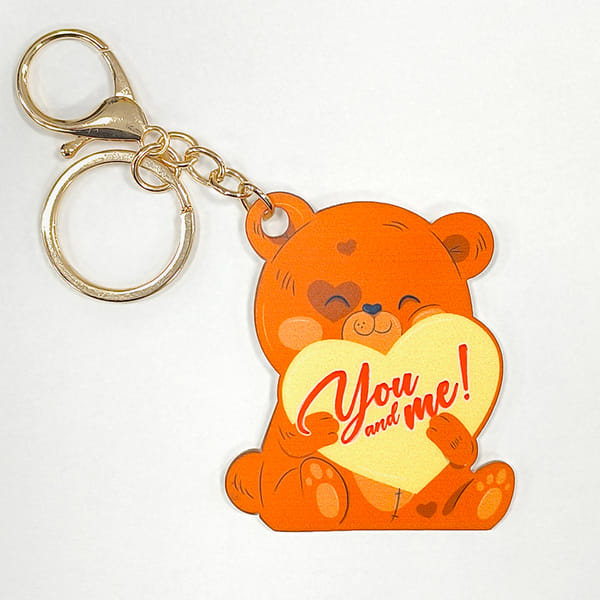 Forever Us Teddy Keychain
