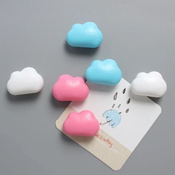 Fridge Magnets - Colorful Clouds - Assorted - Set Of 6