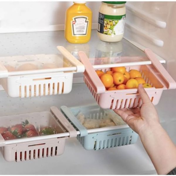 Fridge Organizer Adjustable Tray Single Piece