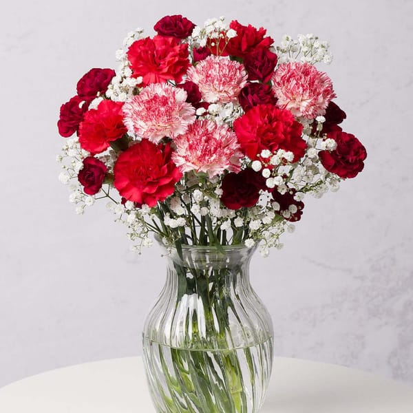 Frostberry Christmas Carnations Bouquet