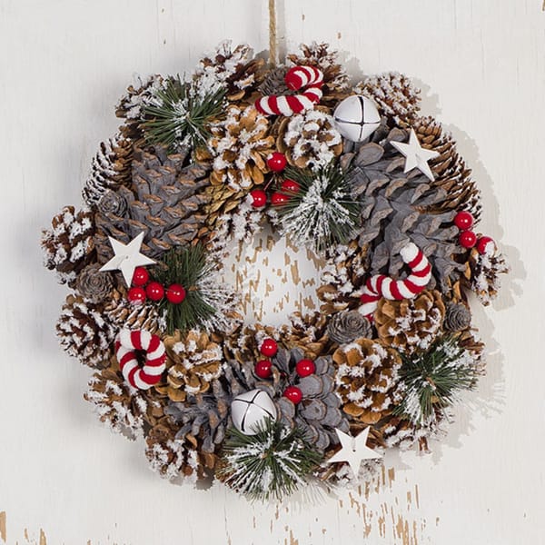 Frostberry Pinecone Christmas Wreath