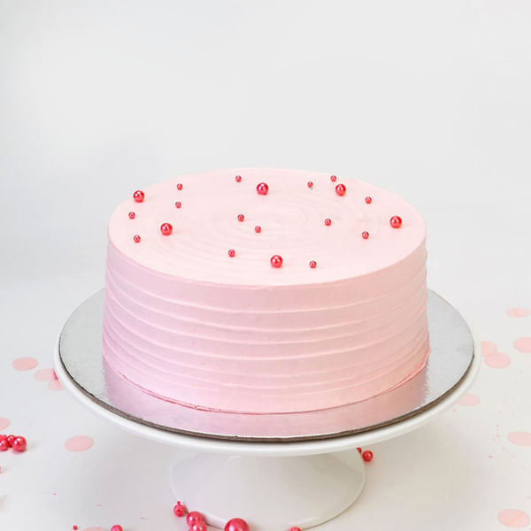 Frosted Pink Celebration Cake