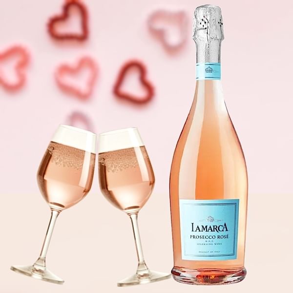 Fruity Prosecco Rose Sparkle Wine