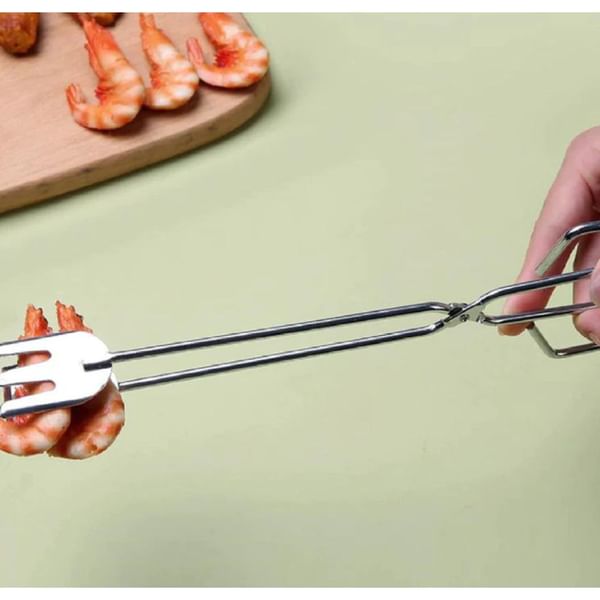 Frying Tongs With Extra Long Handle - Single Piece