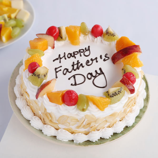Fun and Fantastic Fruit Cream Cake For Dad (2 Kg)