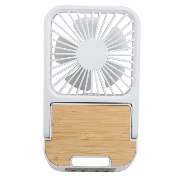Fuzo Gale 5 in 1 Desk Fan Clock Alarm Charging Station & Mobile Stand