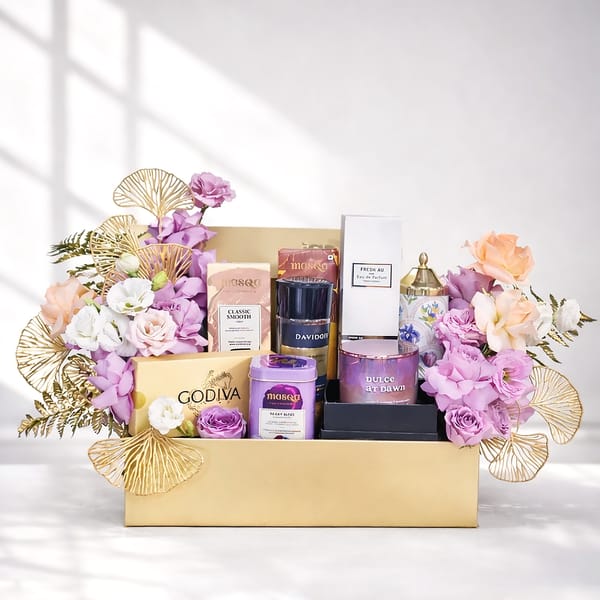 Garden of Treats & Deep Rose Hamper