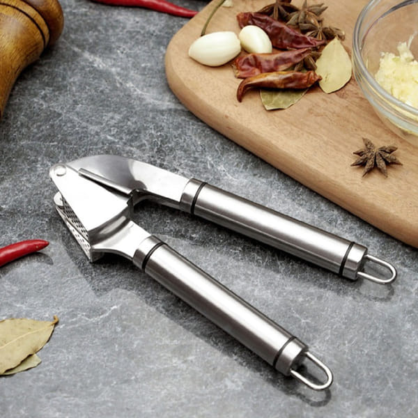 Garlic Press - Stainless Steel - Single Piece