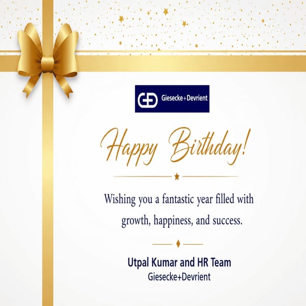Giesecke Devrient Greeting Card