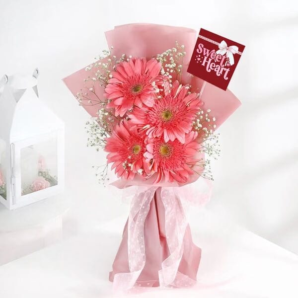 Girlfriend's Day Pink Gerberas Bouquet
