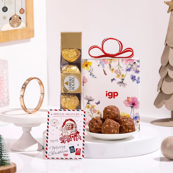 Glistening Christmas Charm Gift Combo