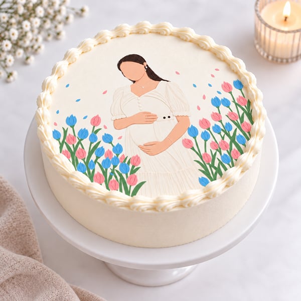 Glowing Mother-to-Be Cake
