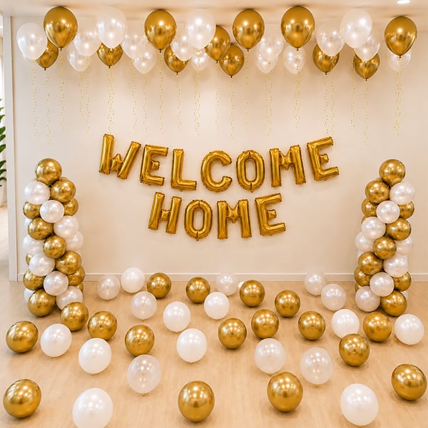 Glowing Welcome Home Balloon Arrangement