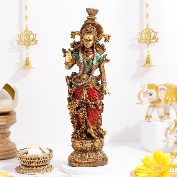 Goddess Laxmi Resin Statue