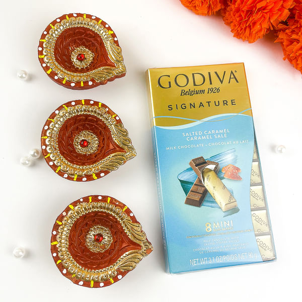 Godiva Diwali Diya Gift