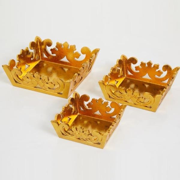 Gold Trays Set Of 3