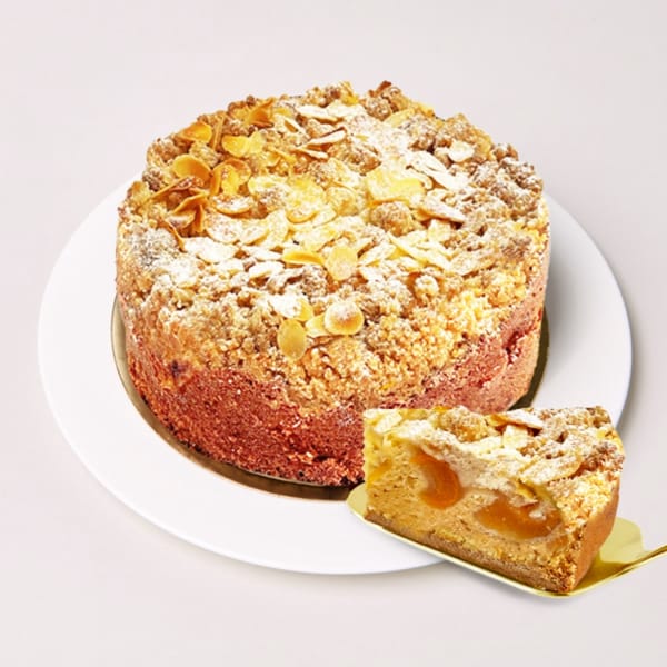 Golden Baked Apricot Cake
